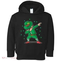 Dabbing Leprechaun St Patricks Day Party Toddler Hoodie thumb 0