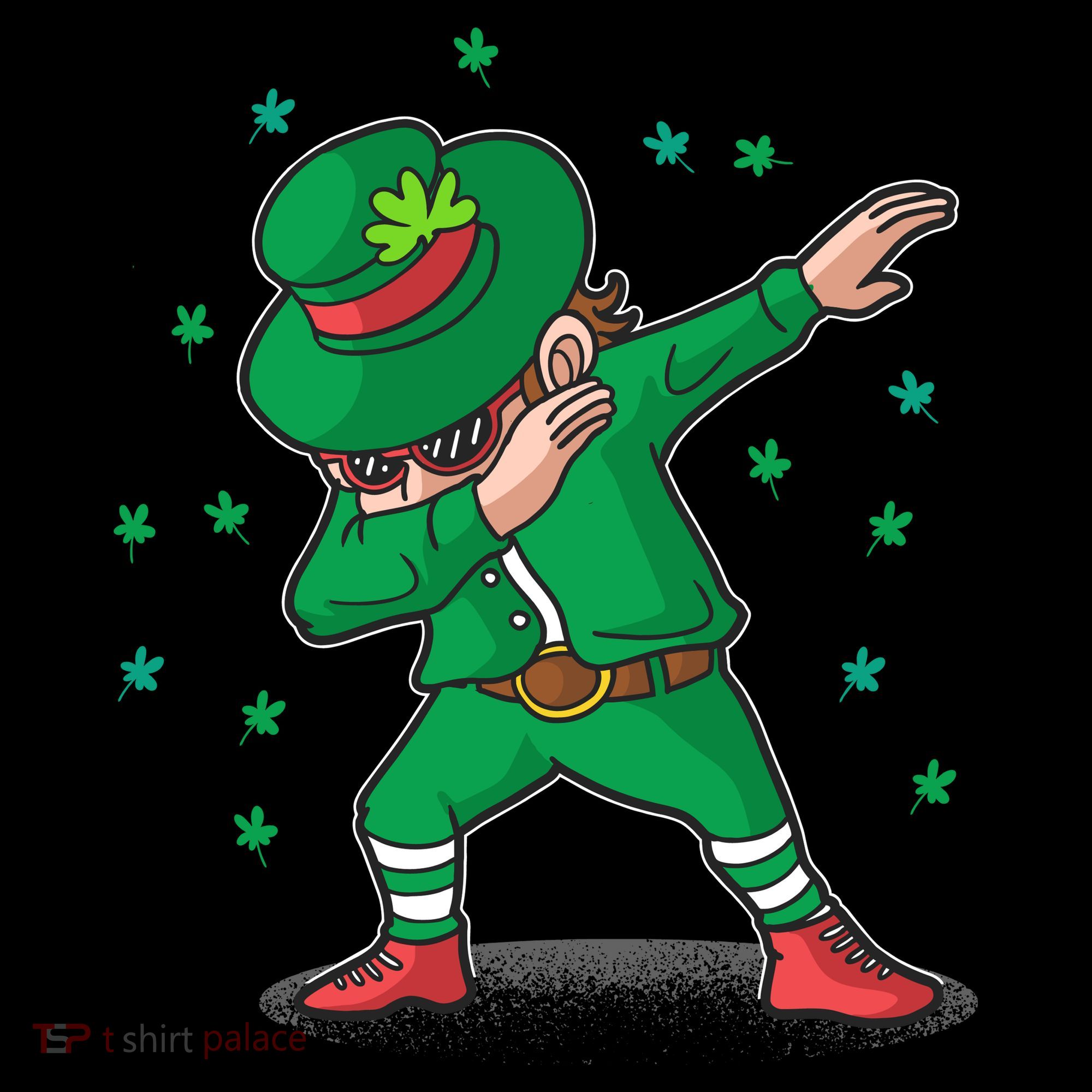 Dabbing Leprechaun St Patricks Day Party Toddler Hoodie
