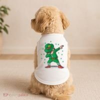 Dabbing Leprechaun St Patricks Day Party Doggie Tank thumb 2