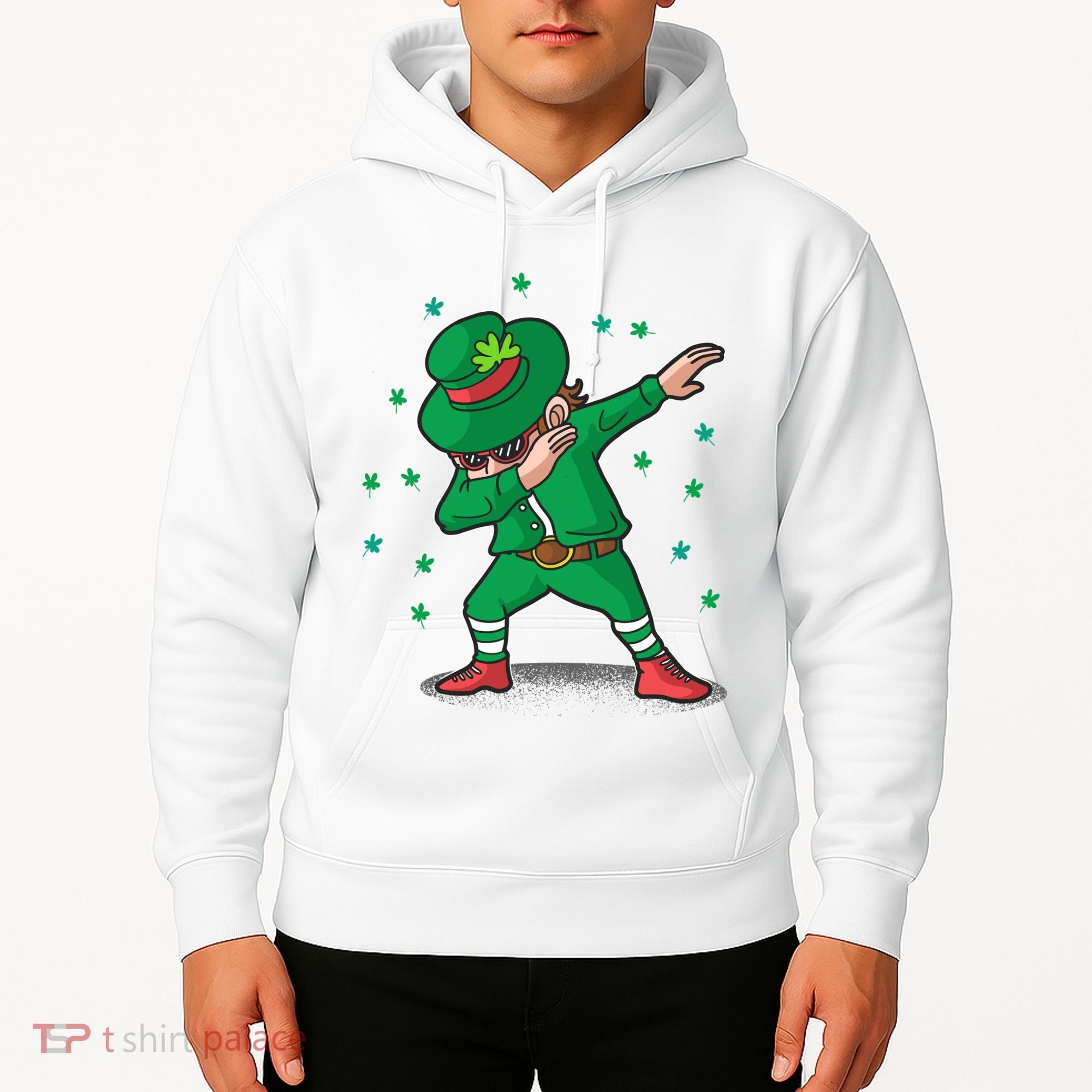 Dabbing Leprechaun St Patricks Day Party Hoodie