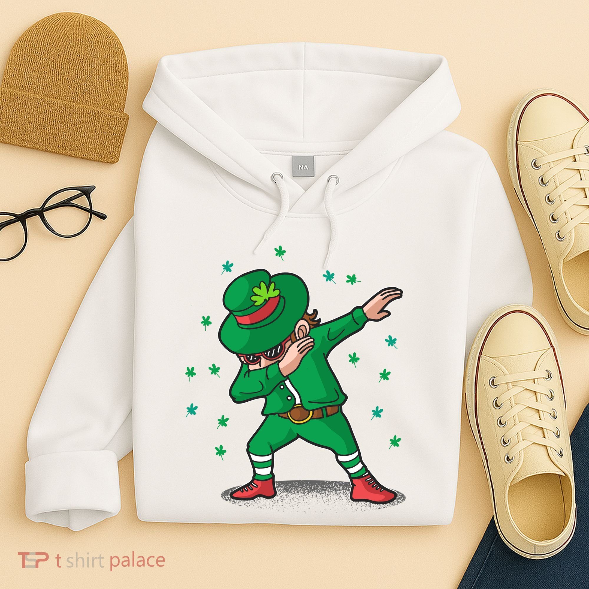 Dabbing Leprechaun St Patricks Day Party Hoodie