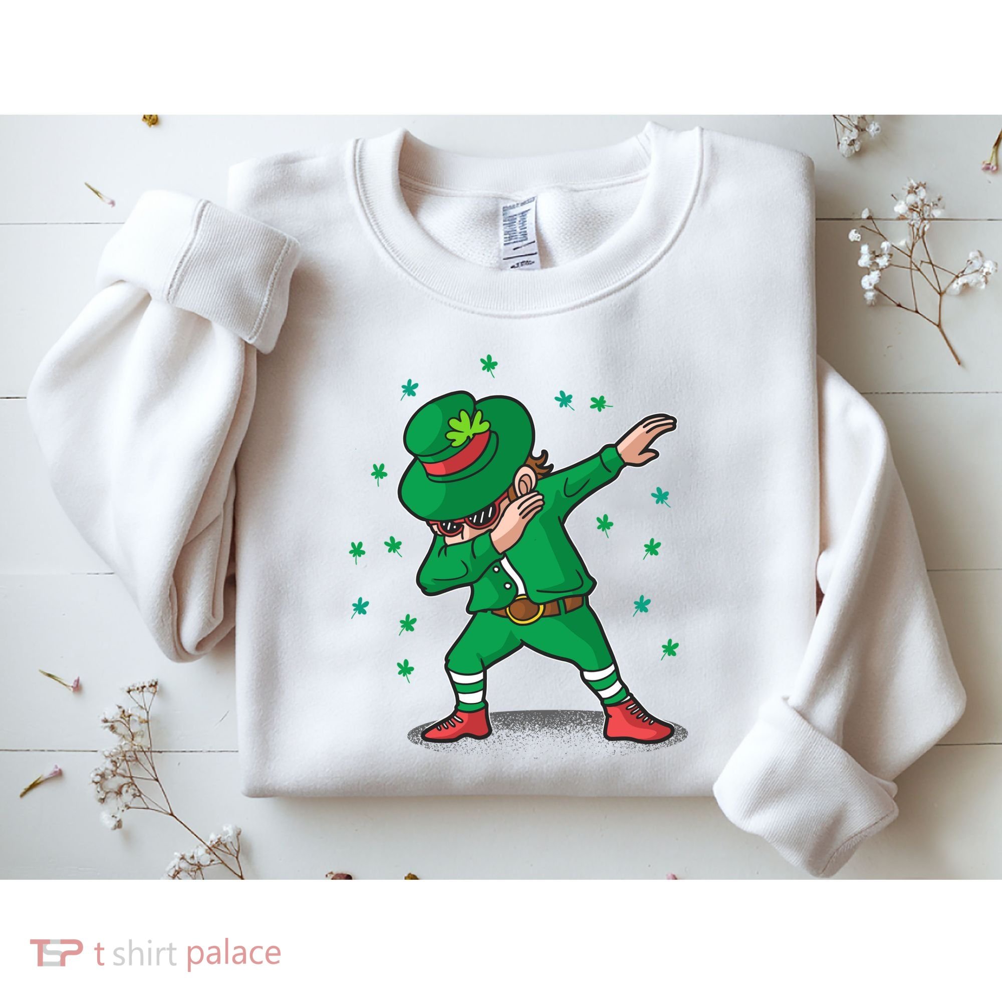 Dabbing Leprechaun St Patricks Day Party Sweatshirt