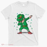 Dabbing Leprechaun St Patricks Day Party T-Shirt thumb 0