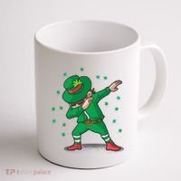 Dabbing Leprechaun St Patricks Day Party Coffee Mug thumb 1