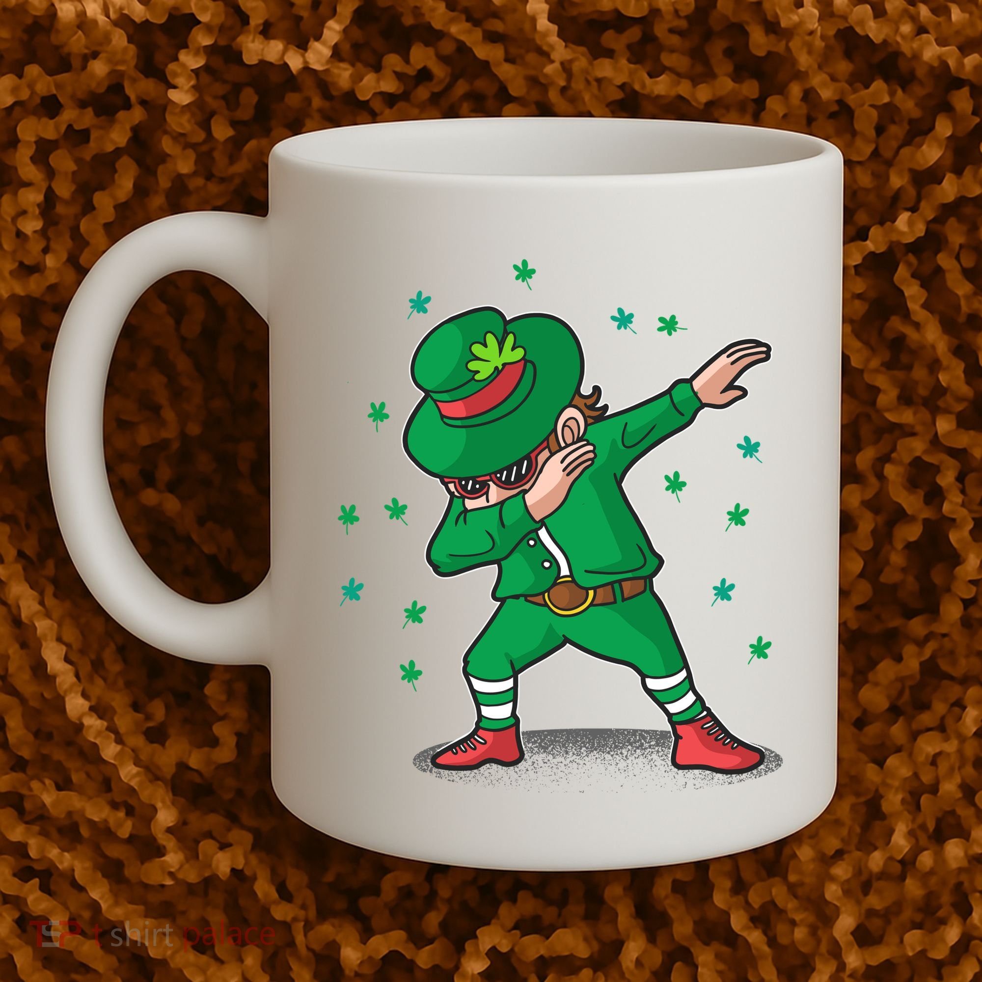 Dabbing Leprechaun St Patricks Day Party Coffee Mug