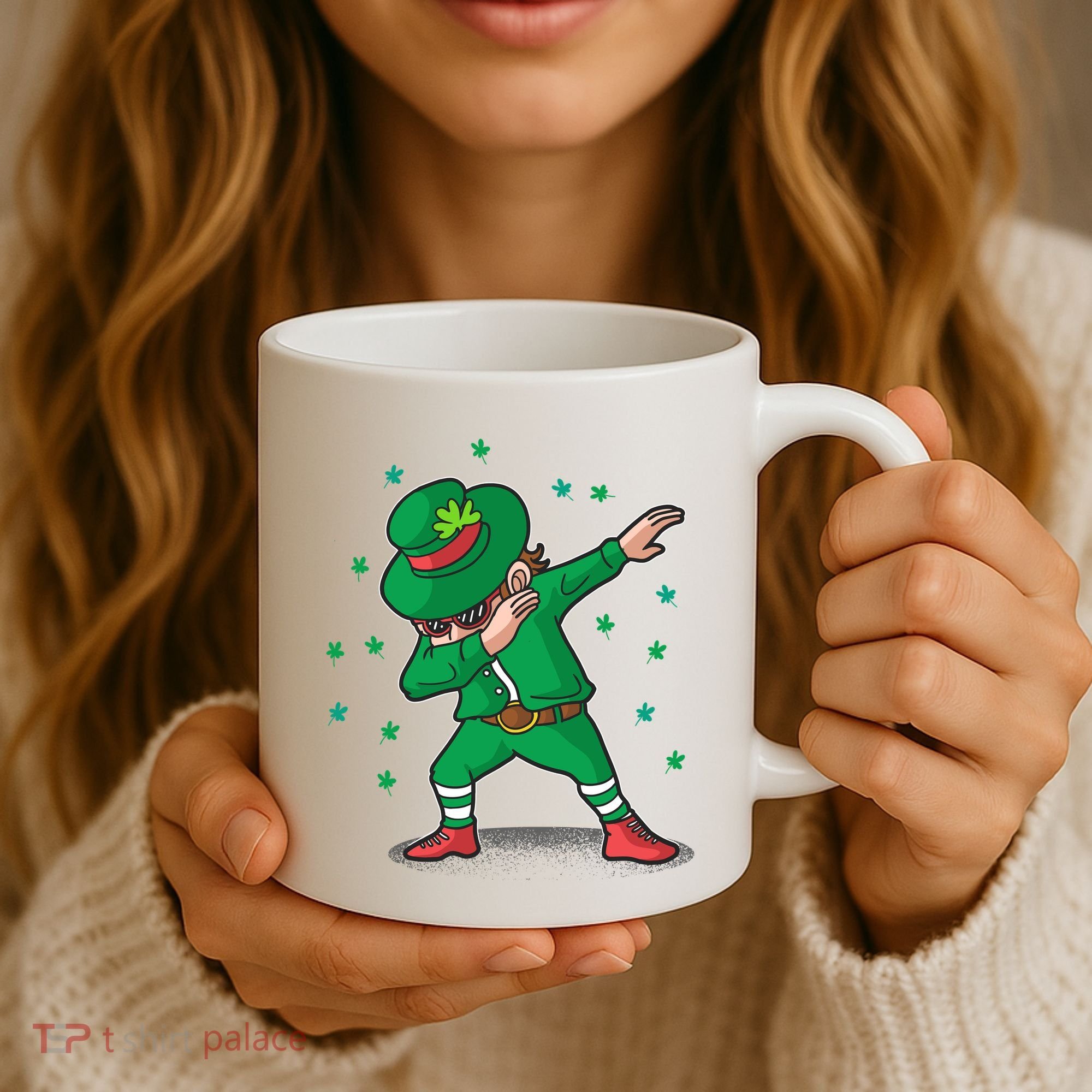 Dabbing Leprechaun St Patricks Day Party Coffee Mug