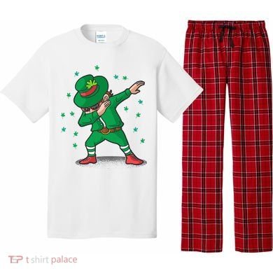 Dabbing Leprechaun St Patricks Day Party Pajama Set