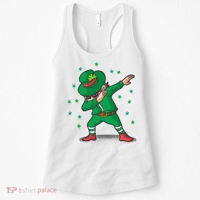 Dabbing Leprechaun St Patricks Day Party Women's Tank Top