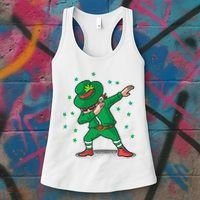 Dabbing Leprechaun St Patricks Day Party Women's Tank Top thumb 3