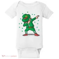 Dabbing Leprechaun St Patricks Day Party Baby Bodysuit thumb 0