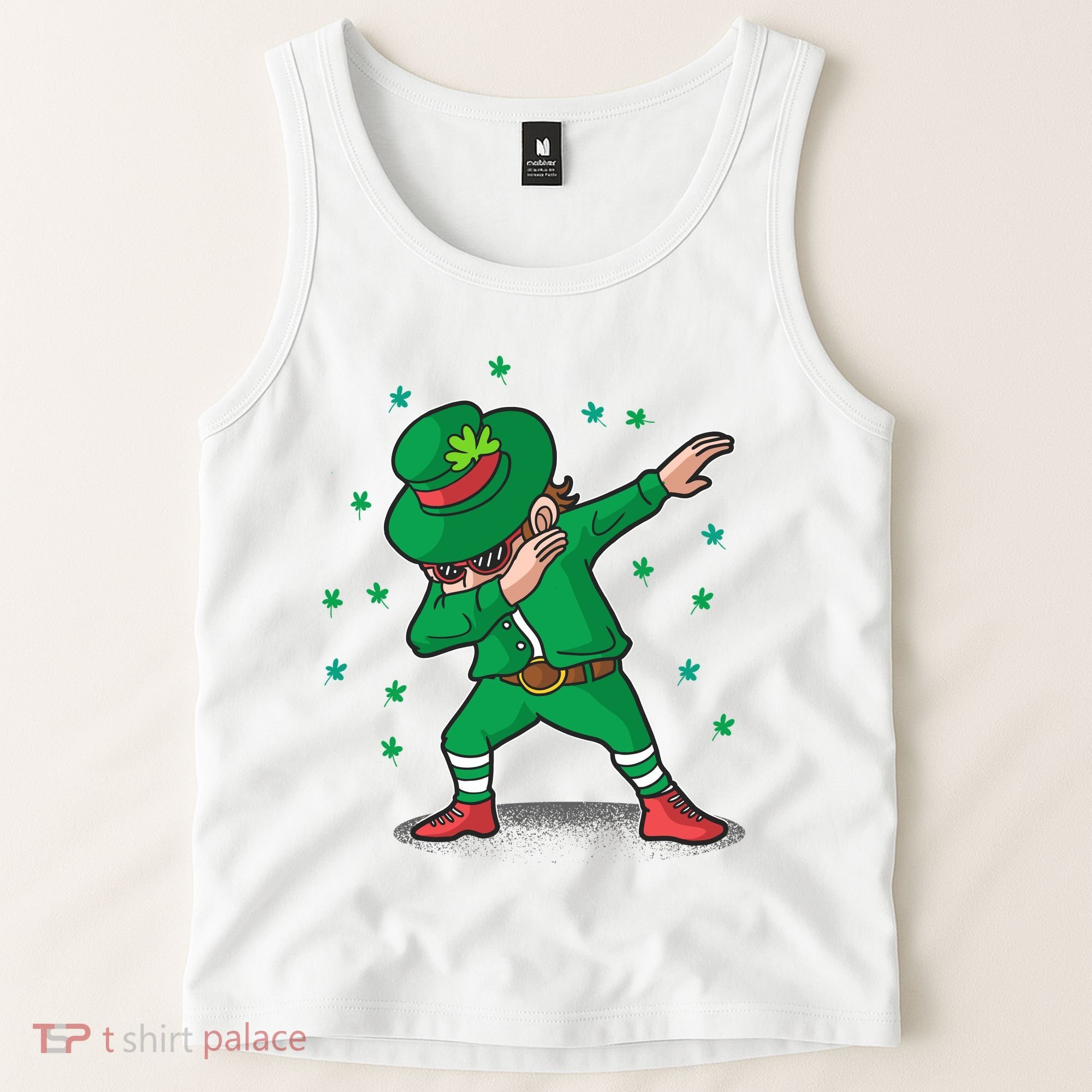 Dabbing Leprechaun St Patricks Day Party Tank Top