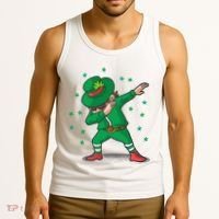 Dabbing Leprechaun St Patricks Day Party Tank Top thumb 3
