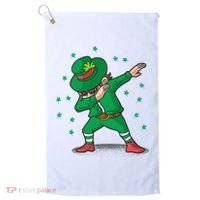 Dabbing Leprechaun St Patricks Day Party Golf Towel thumb 0