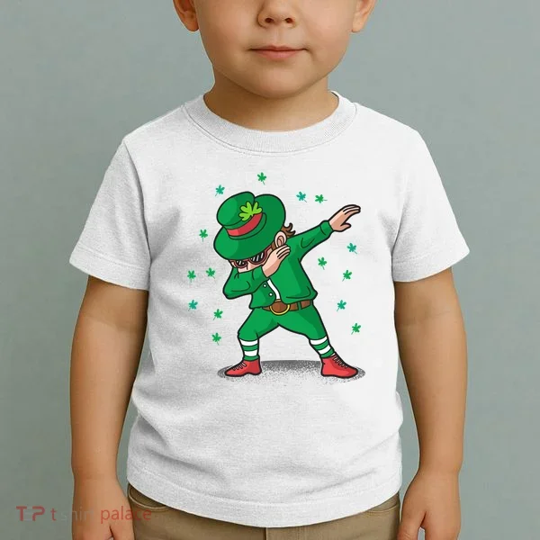 Dabbing Leprechaun St Patricks Day Party Toddler T-Shirt