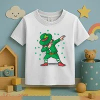 Dabbing Leprechaun St Patricks Day Party Toddler T-Shirt thumb 3