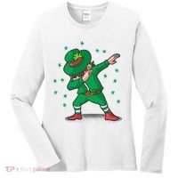 Dabbing Leprechaun St Patricks Day Party Women's Long Sleeve Shirt thumb 0