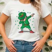 Dabbing Leprechaun St Patricks Day Party Women's T-Shirt thumb 2