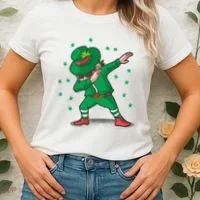 Dabbing Leprechaun St Patricks Day Party Women's T-Shirt thumb 2