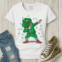 Dabbing Leprechaun St Patricks Day Party Women's T-Shirt thumb 3
