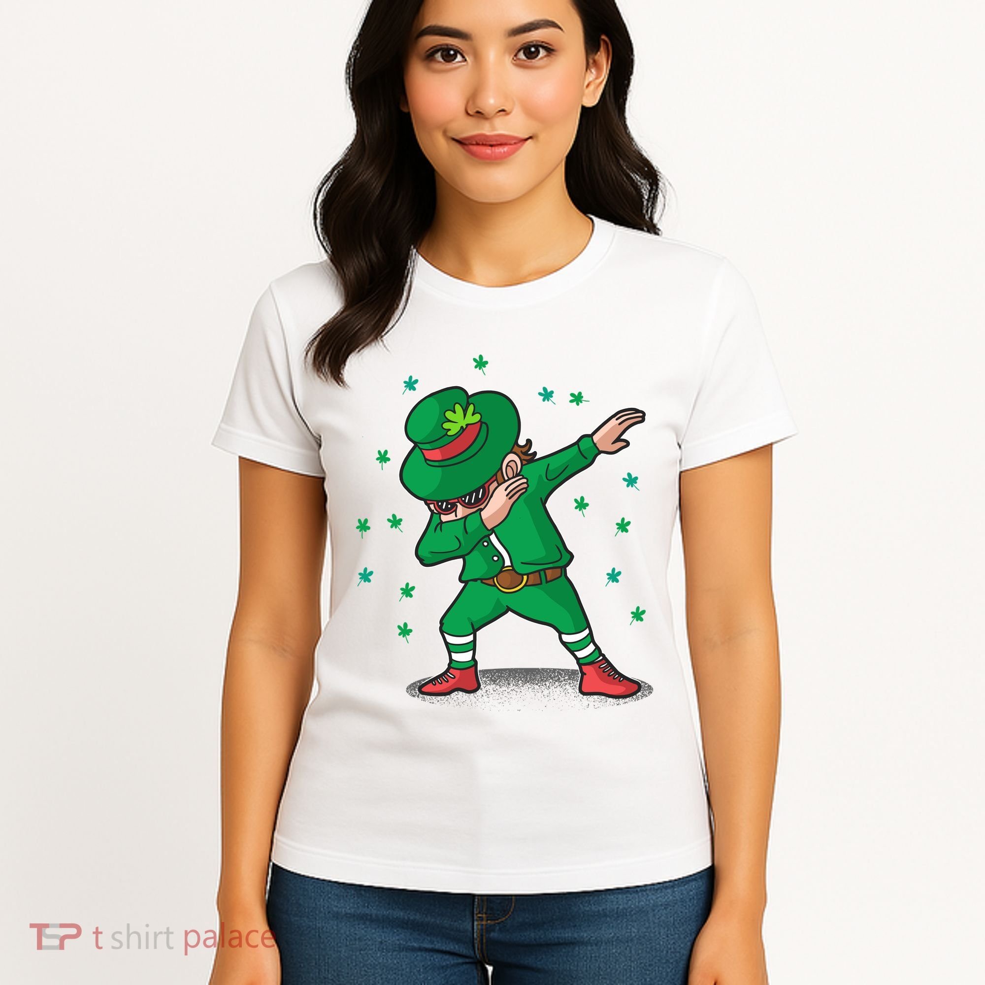 Dabbing Leprechaun St Patricks Day Party Women's T-Shirt