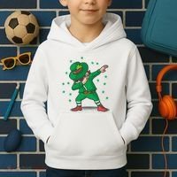 Dabbing Leprechaun St Patricks Day Party Kids Hoodie thumb 2