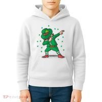 Dabbing Leprechaun St Patricks Day Party Kids Hoodie thumb 4