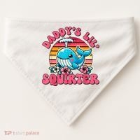 DaddyS Lil Squirter Funny Inappropriate Embarrassing Women USA-Made Doggie Bandana thumb 0