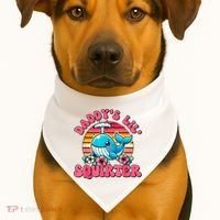 DaddyS Lil Squirter Funny Inappropriate Embarrassing Women USA-Made Doggie Bandana thumb 1