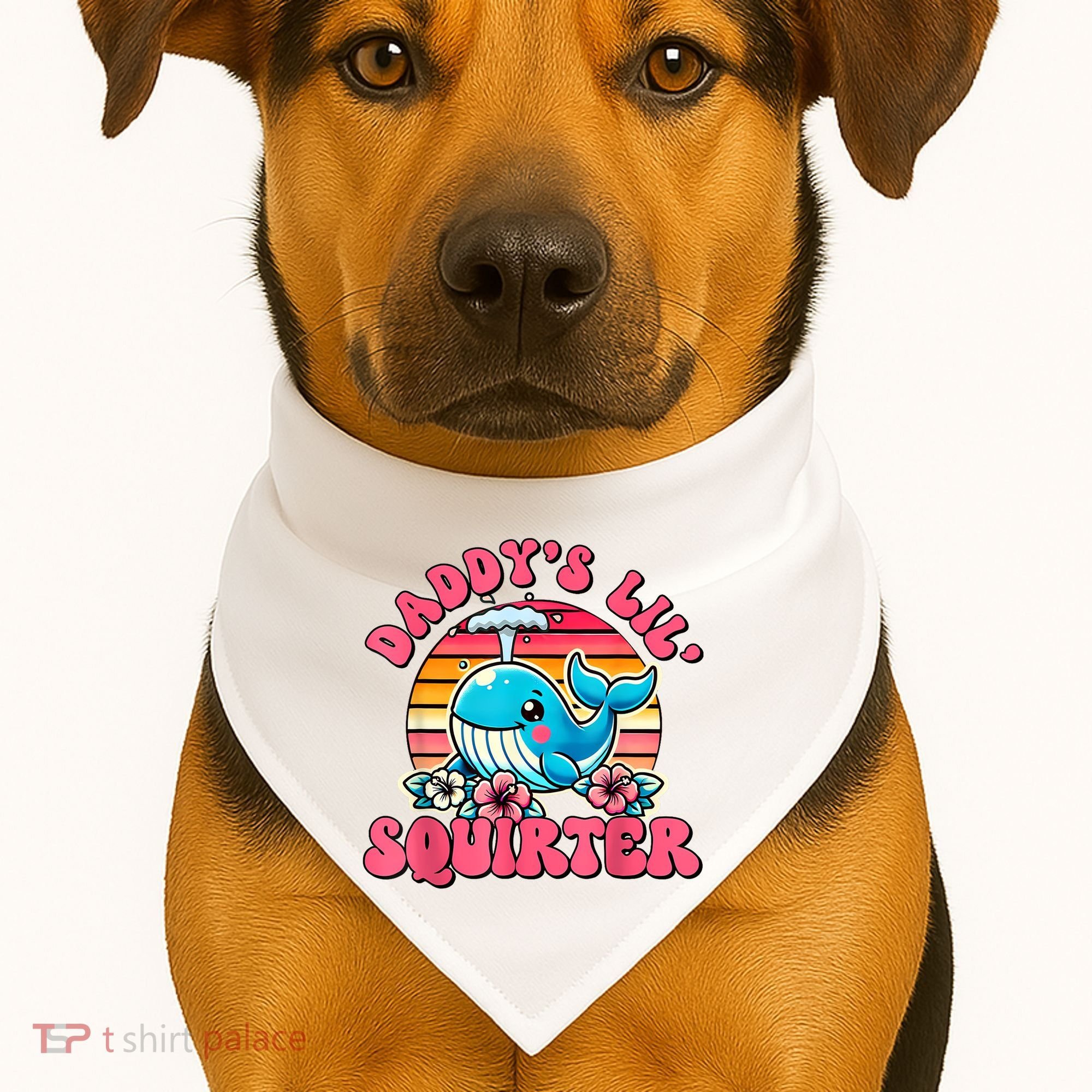 DaddyS Lil Squirter Funny Inappropriate Embarrassing Women USA-Made Doggie Bandana
