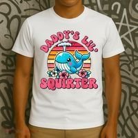 DaddyS Lil Squirter Funny Inappropriate Embarrassing Women T-Shirt thumb 3