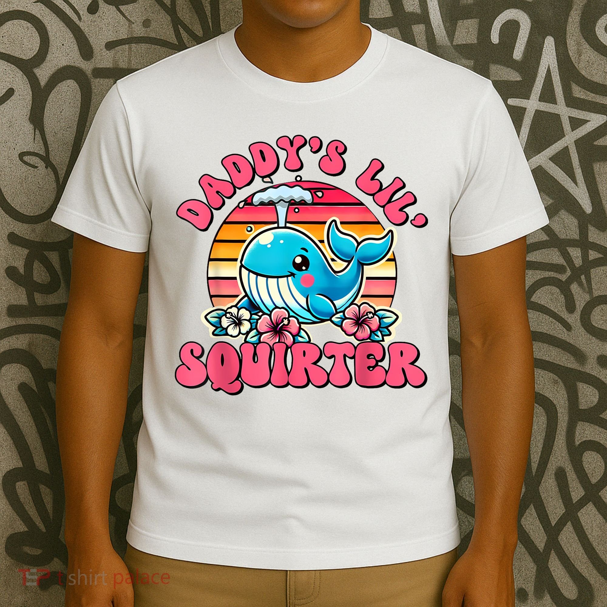 DaddyS Lil Squirter Funny Inappropriate Embarrassing Women T-Shirt