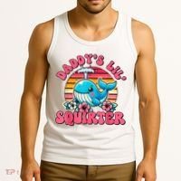 DaddyS Lil Squirter Funny Inappropriate Embarrassing Women Tank Top thumb 3