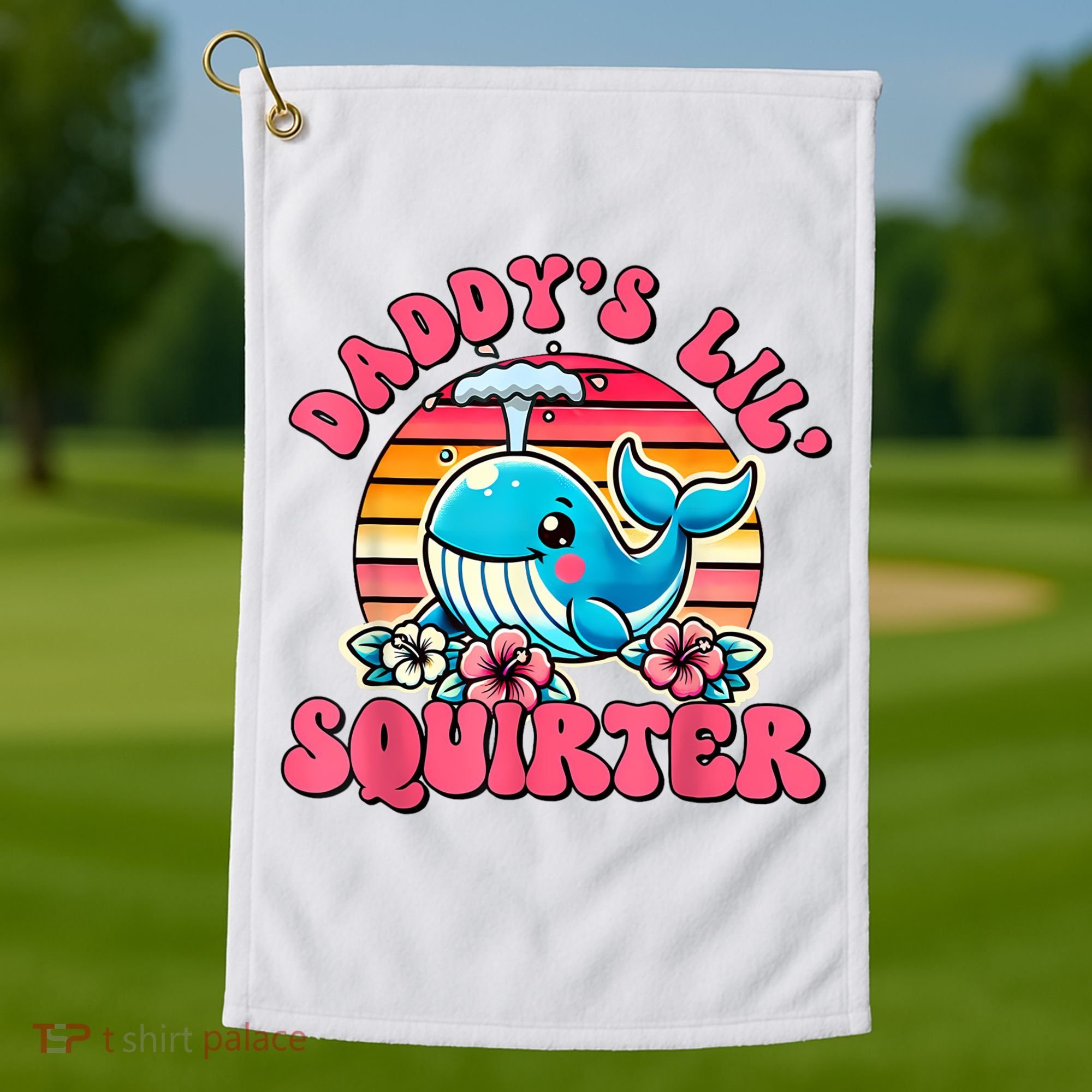 DaddyS Lil Squirter Funny Inappropriate Embarrassing Women Golf Towel
