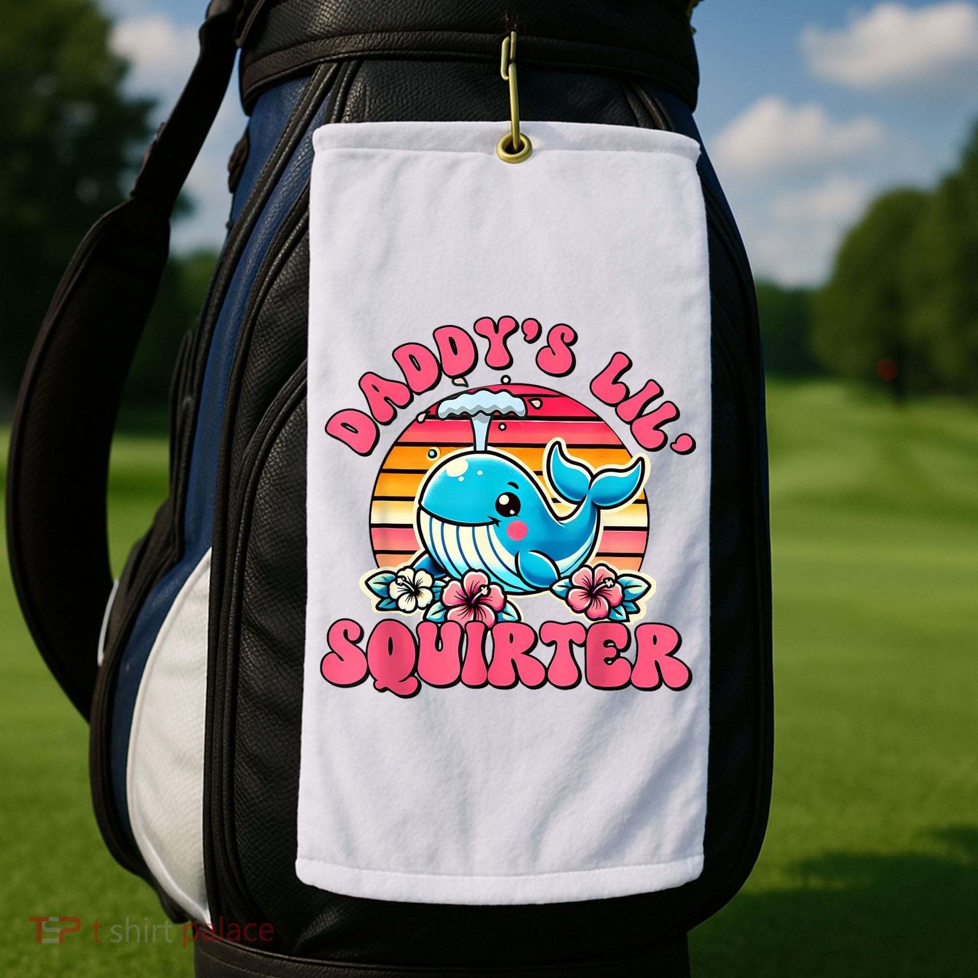 DaddyS Lil Squirter Funny Inappropriate Embarrassing Women Golf Towel