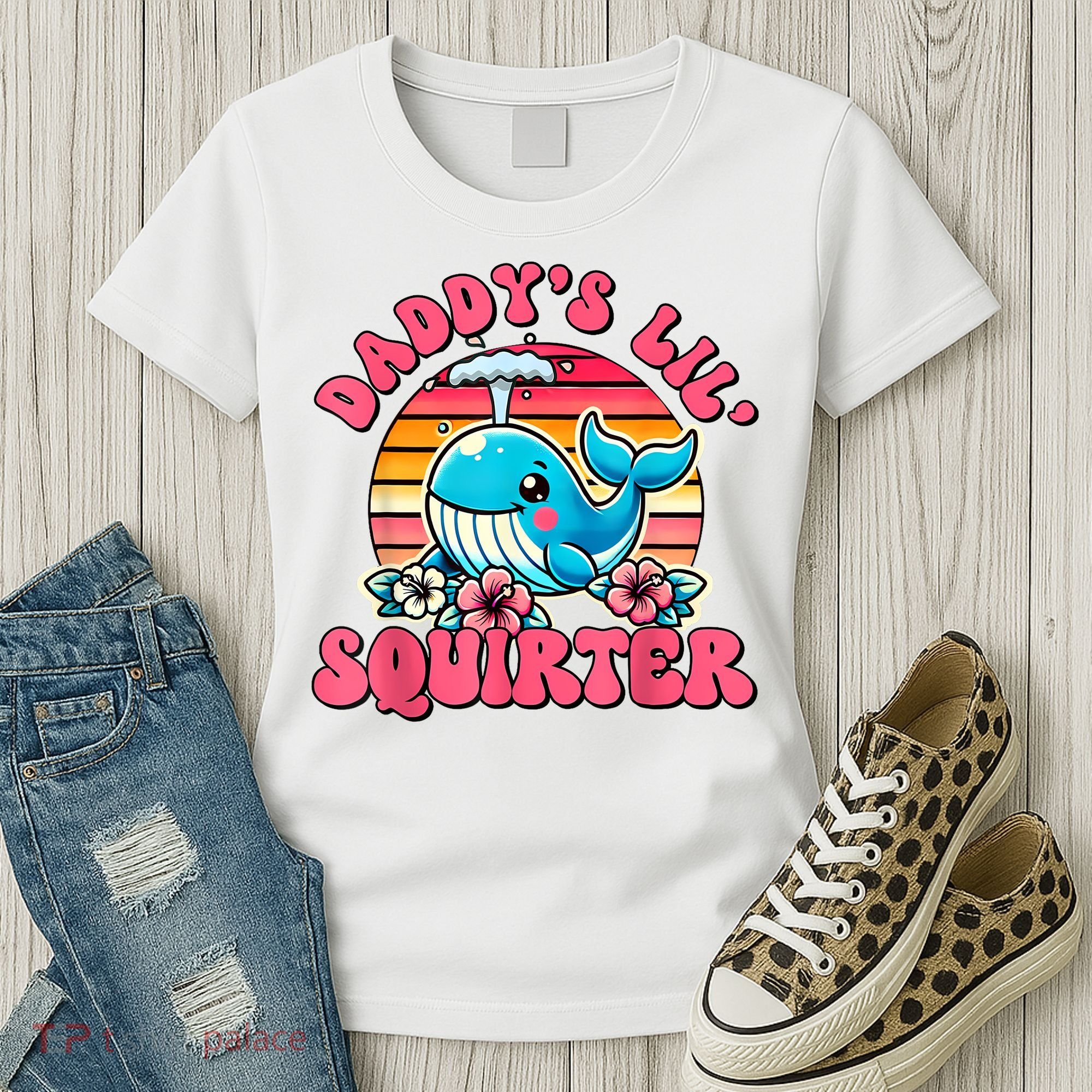 DaddyS Lil Squirter Funny Inappropriate Embarrassing Women Women's T-Shirt