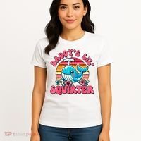 DaddyS Lil Squirter Funny Inappropriate Embarrassing Women Women's T-Shirt thumb 4