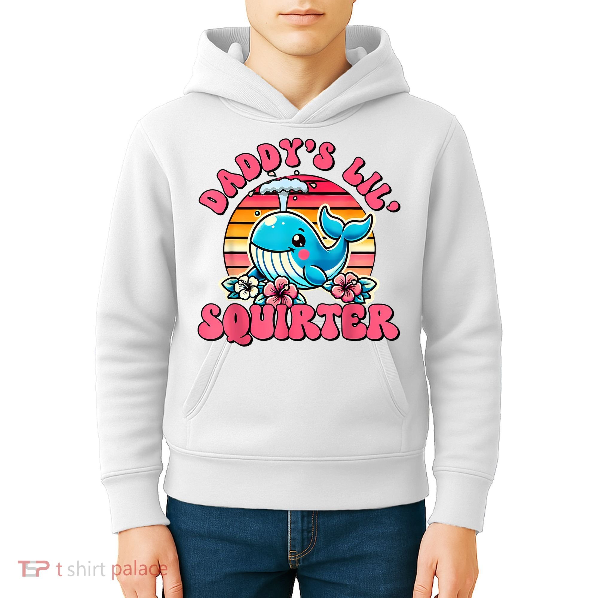 DaddyS Lil Squirter Funny Inappropriate Embarrassing Women Kids Hoodie