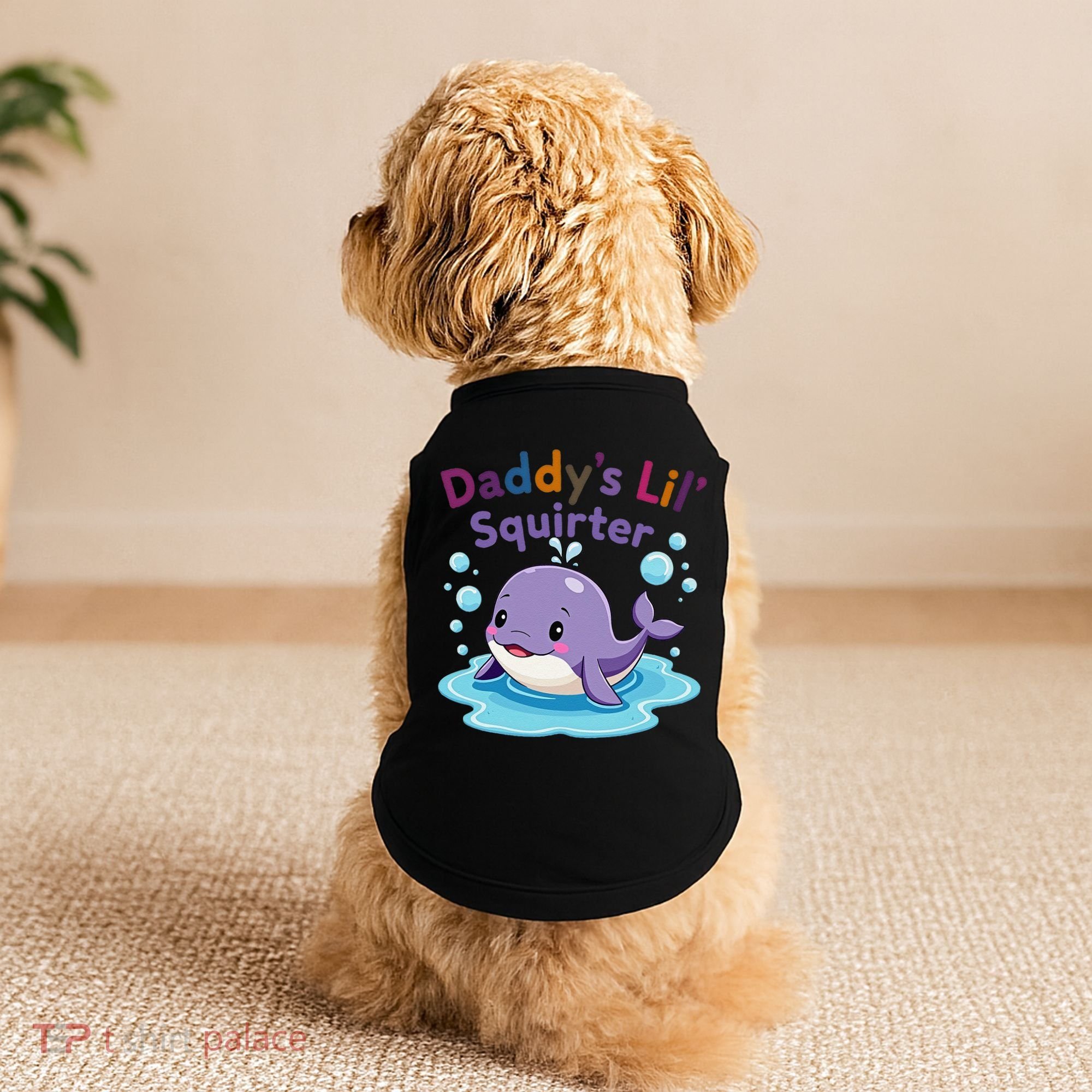 DaddyS Lil Squirter Inappropriate Funny Embarrassing Women Doggie Tank