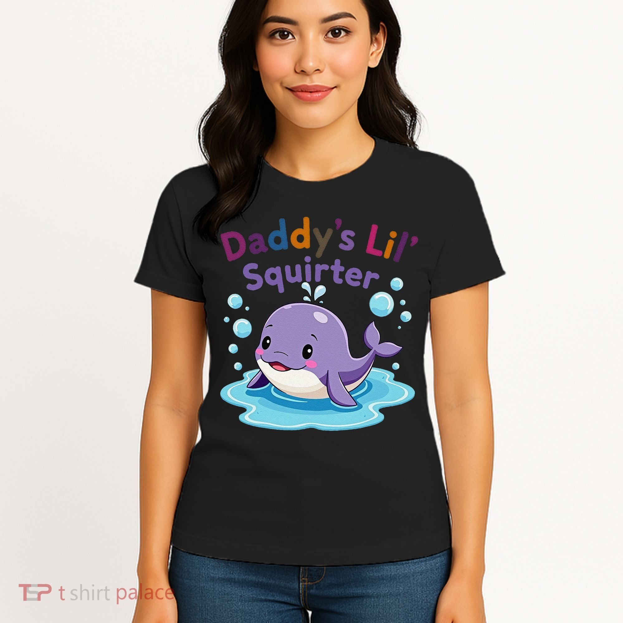 DaddyS Lil Squirter Inappropriate Funny Embarrassing Women Women's T-Shirt
