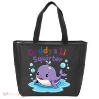 DaddyS Lil Squirter Inappropriate Funny Embarrassing Women Tote Bag thumb 0