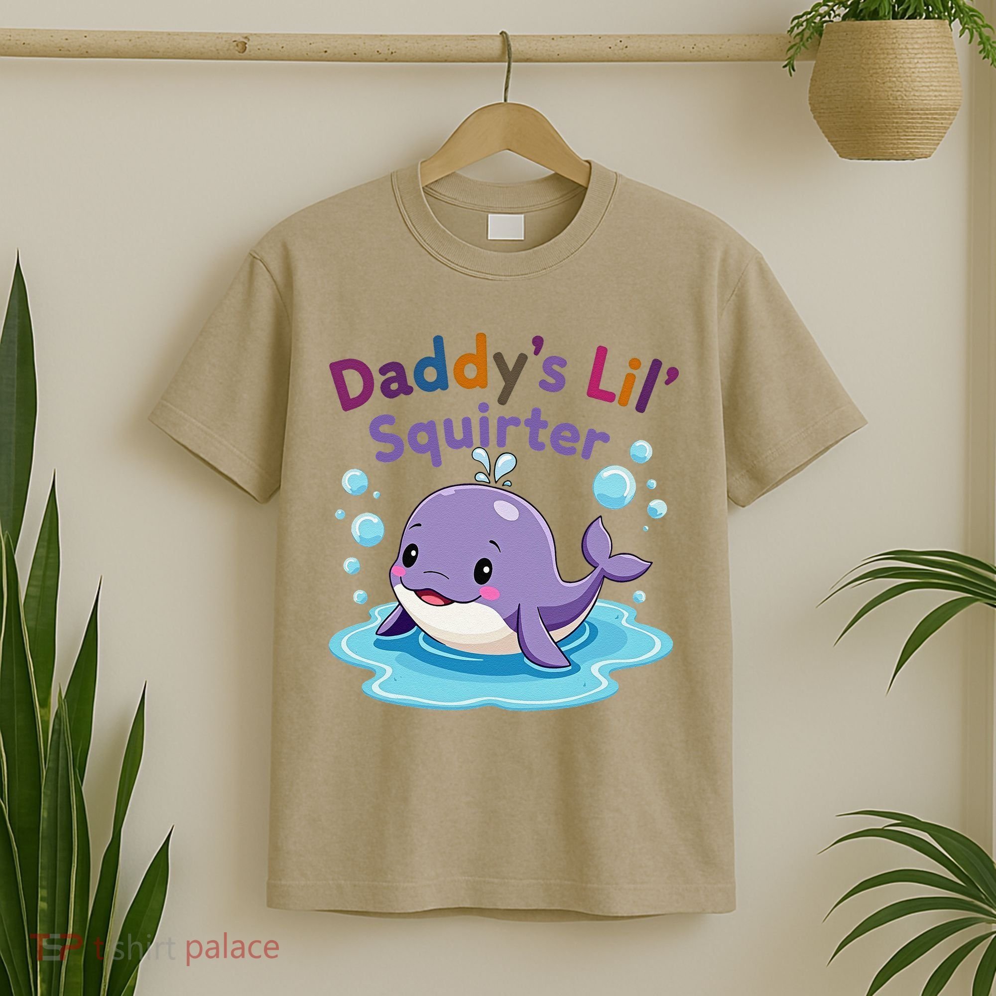 DaddyS Lil Squirter Inappropriate Funny Embarrassing Women T-Shirt