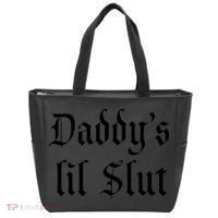 DADDY'S LIL SLUT Tote Bag thumb 0
