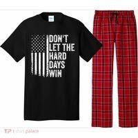 DonT Let The Hard Days Win Quote Pajama Set thumb 0