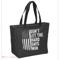 DonT Let The Hard Days Win Quote Tote Bag thumb 2
