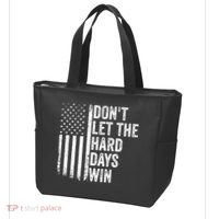DonT Let The Hard Days Win Quote Tote Bag thumb 3