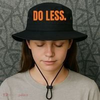 Do Less Trending Funny Graphic Bucket Hat thumb 3
