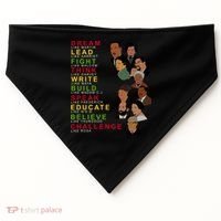Dream Lead Think Educate Black History Month USA-Made Doggie Bandana thumb 0