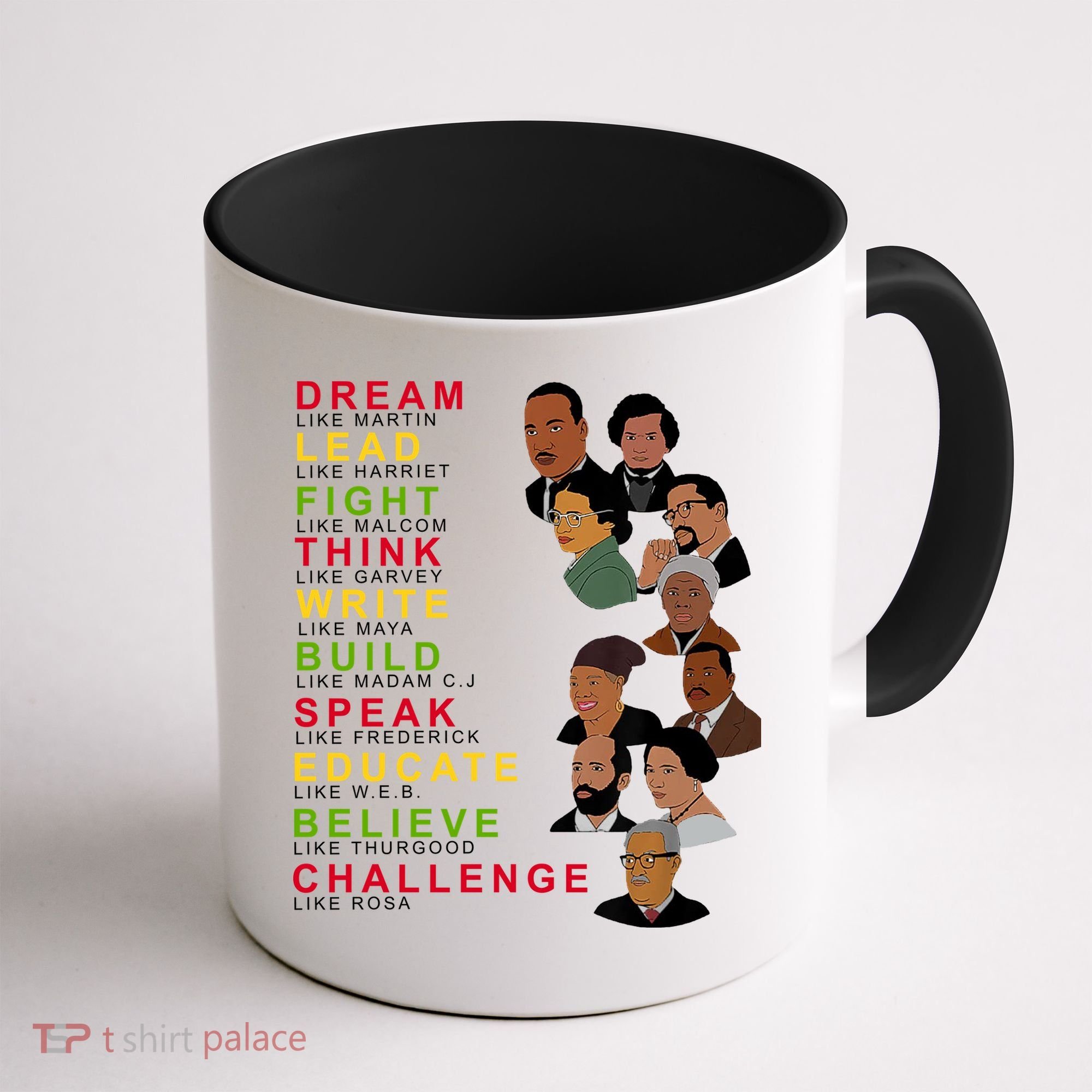 Dream Lead Think Educate Black History Month Coffee Mug