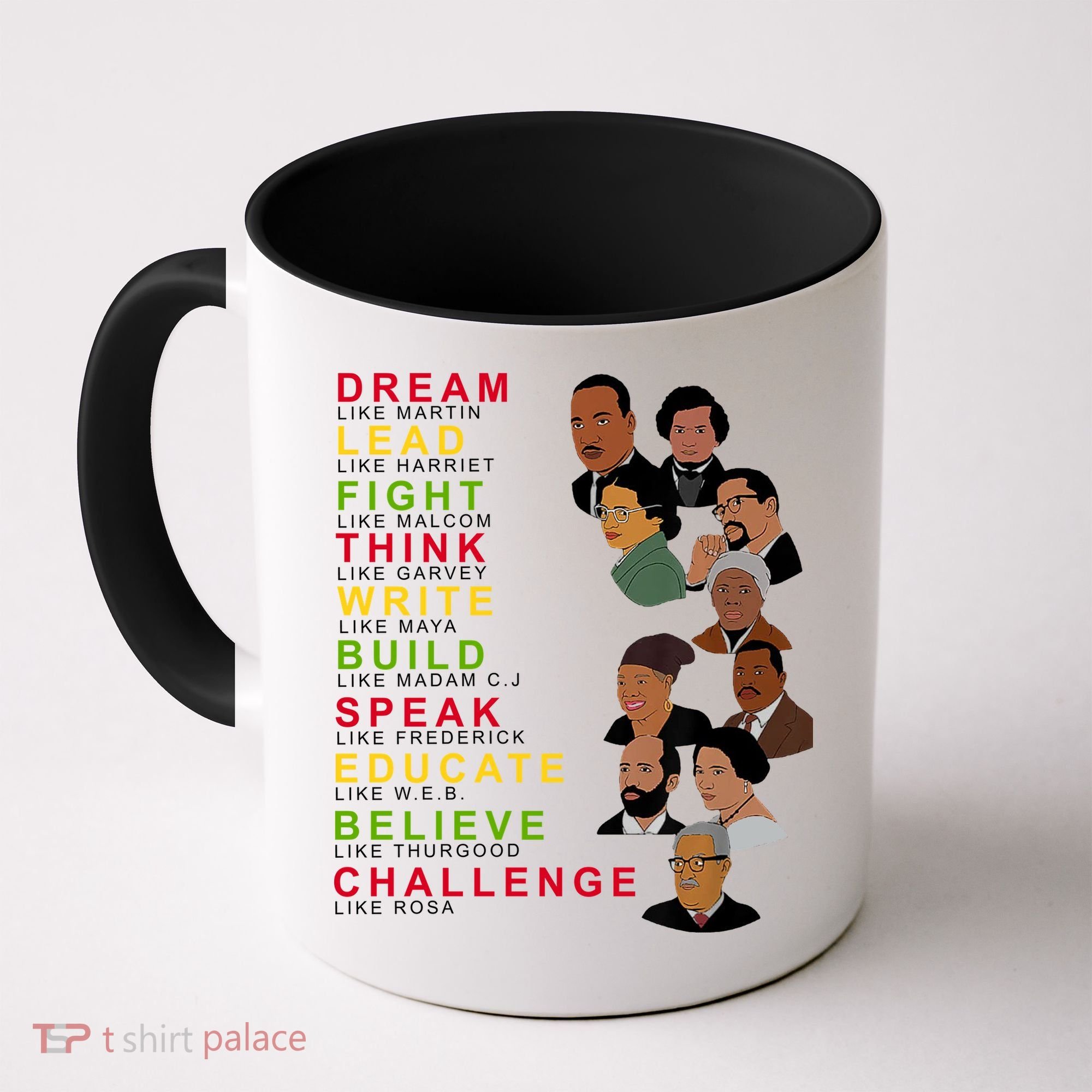 Dream Lead Think Educate Black History Month Coffee Mug