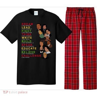 Dream Lead Think Educate Black History Month Pajama Set
